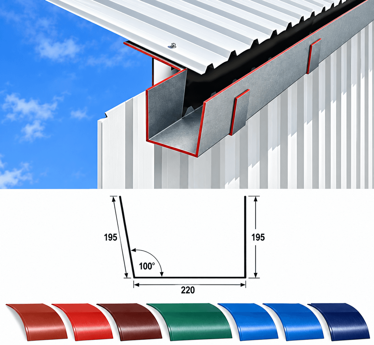 End Eave Gutter